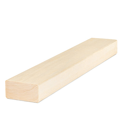 PROSAUNAS Aspen 2x3 (28mm x 65mm) S4SEE SHP - Sauna Wood, Smooth 4 Sides Eased Edges, SHP Profile, Bench Material