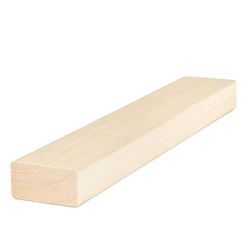 PROSAUNAS Aspen 2x3 (28mm x 65mm) S4SEE SHP - Sauna Wood, Smooth 4 Sides Eased Edges, SHP Profile, Bench Material