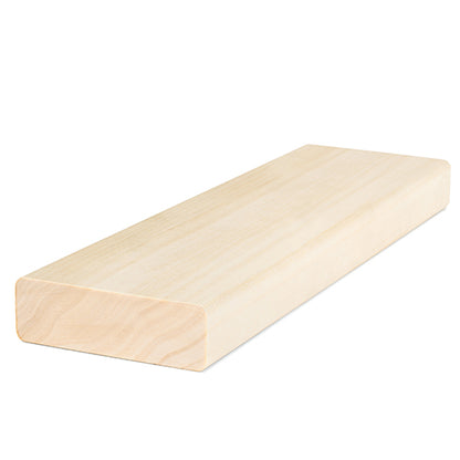 PROSAUNAS Aspen 2x4 (28mm x 90mm) S4SEE SHP - Sauna Wood, Smooth 4 Sides Eased Edges, SHP Profile, Bench Material