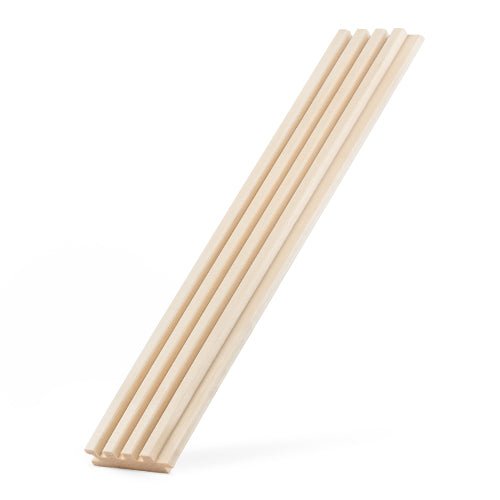 PROSAUNAS Aspen Groove-S 1x3 (15mm x 60mm) T&G - Sauna Wood, Tongue & Groove, Fluted Slat, Wall Material — view 2