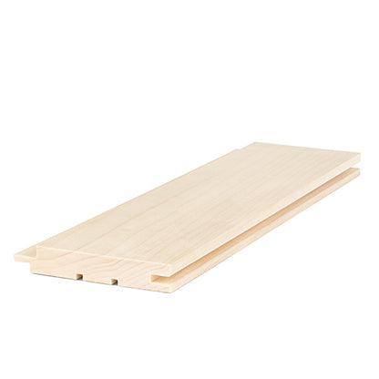 PROSAUNAS Aspen 1x4 (15mm x 90mm) T&G STS4 - Sauna Wood, Tongue & Groove, STS4 Profile, Nickel-Gap, Wall Material
