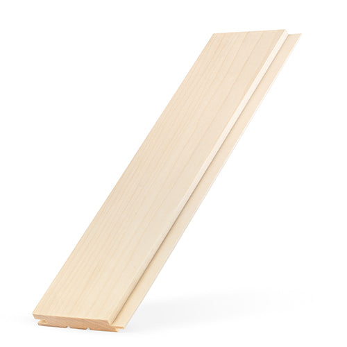 PROSAUNAS Aspen 1x4 (15mm x 90mm) T&G STS4 - Sauna Wood, Tongue & Groove, STS4 Profile, Nickel-Gap, Wall Material — view 4