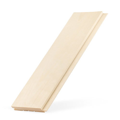 PROSAUNAS Aspen 1x5 (15mm x 120mm) T&G STS4 - Sauna Wood, Tongue & Groove, STS4 Profile, Nickel-Gap, Wall Material — view 2
