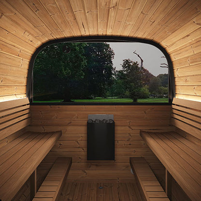 SaunaLife Model CL12GCPB black Cube Luxury sauna suite
