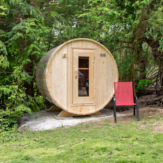 Canadian Timber Harmony 4 Person Barrel Sauna — view 1