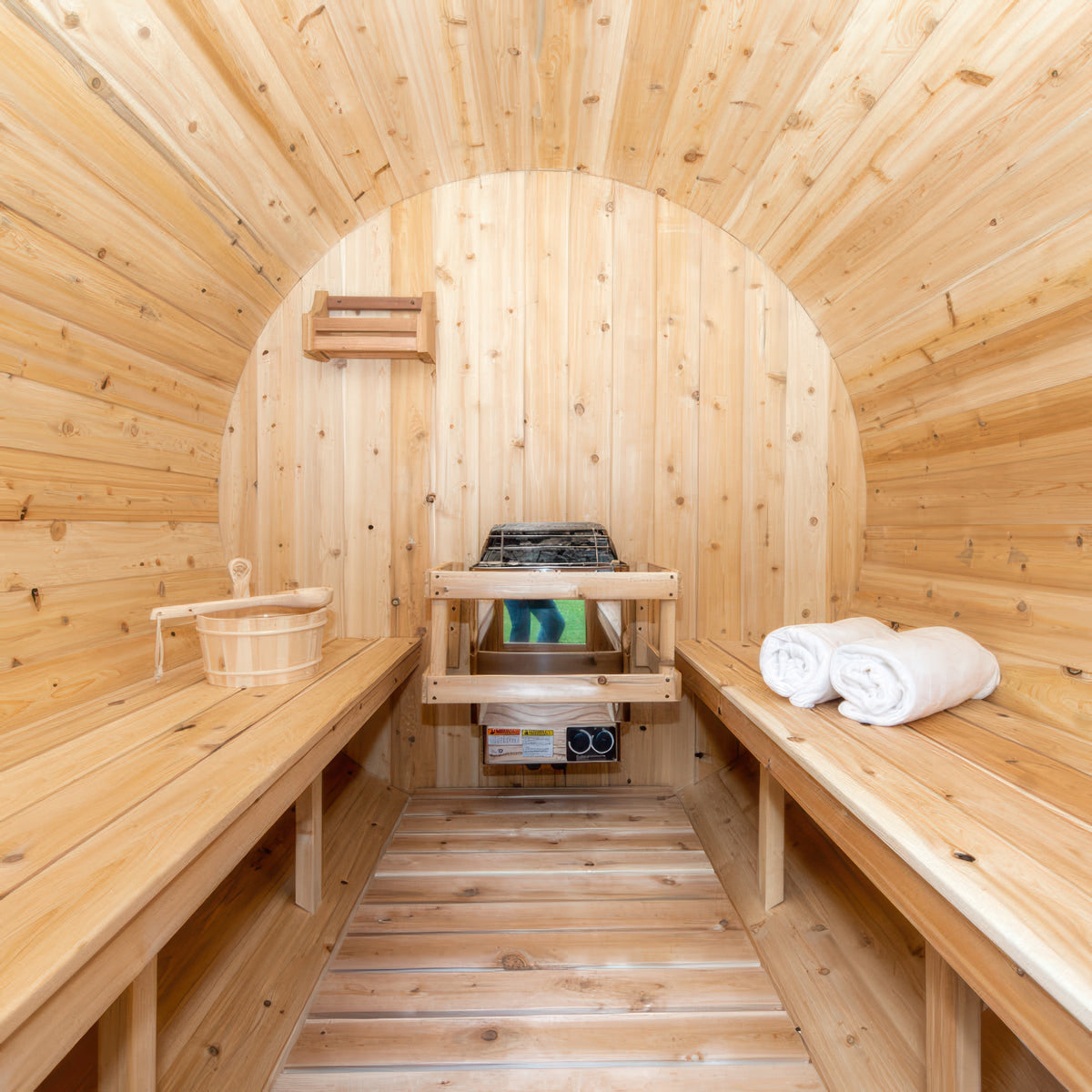 Canadian Timber Harmony 4 Person Barrel Sauna — view 4