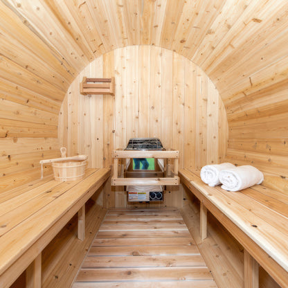 Canadian Timber Harmony 4 Person Barrel Sauna — view 4