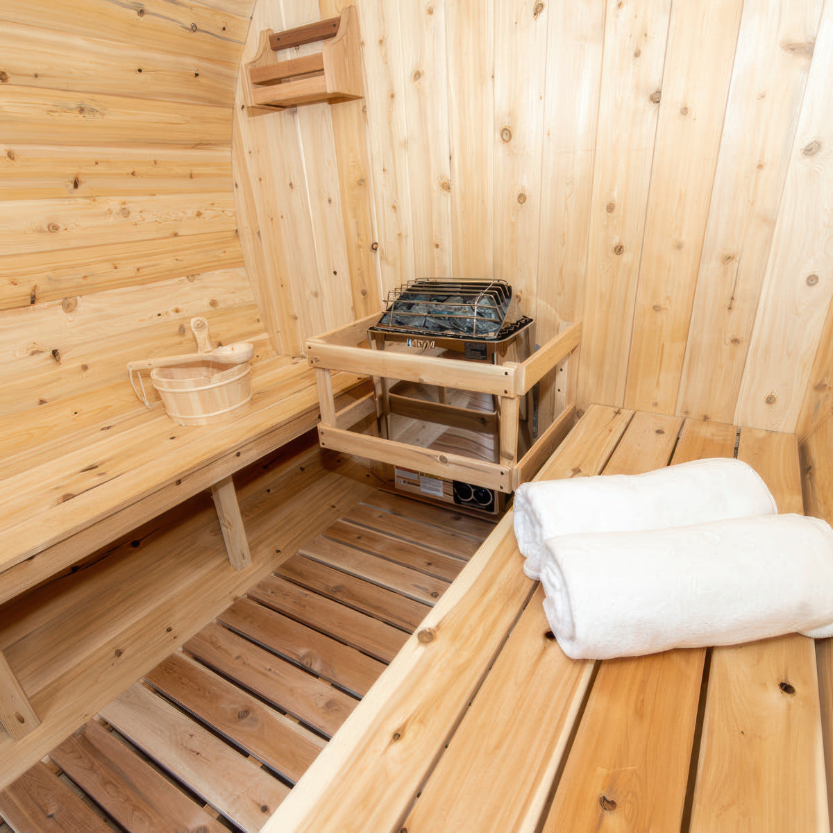 Canadian Timber Harmony 4 Person Barrel Sauna — view 5