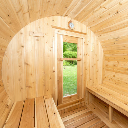 Canadian Timber Harmony 4 Person Barrel Sauna — view 6