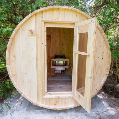 Canadian Timber Harmony 4 Person Barrel Sauna — view 8