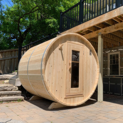Canadian Timber Harmony 4 Person Barrel Sauna — view 9