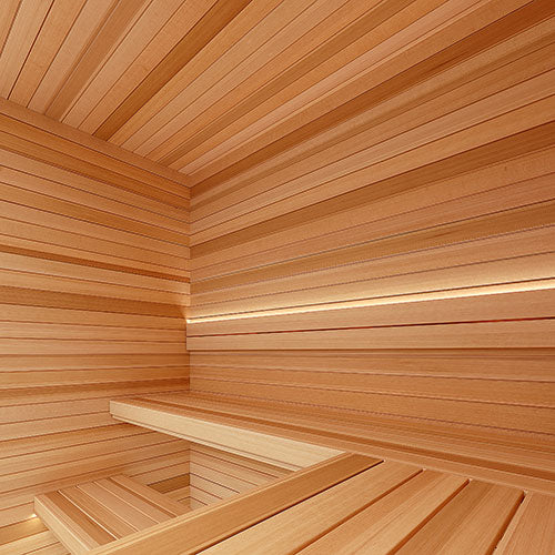 PROSAUNAS Cedar 1x4 VG T&G NG - Sauna Wood, Vertical Grain, Clear Grade A+, Tongue & Groove, Nickel-Gap, Wall Material — view 2