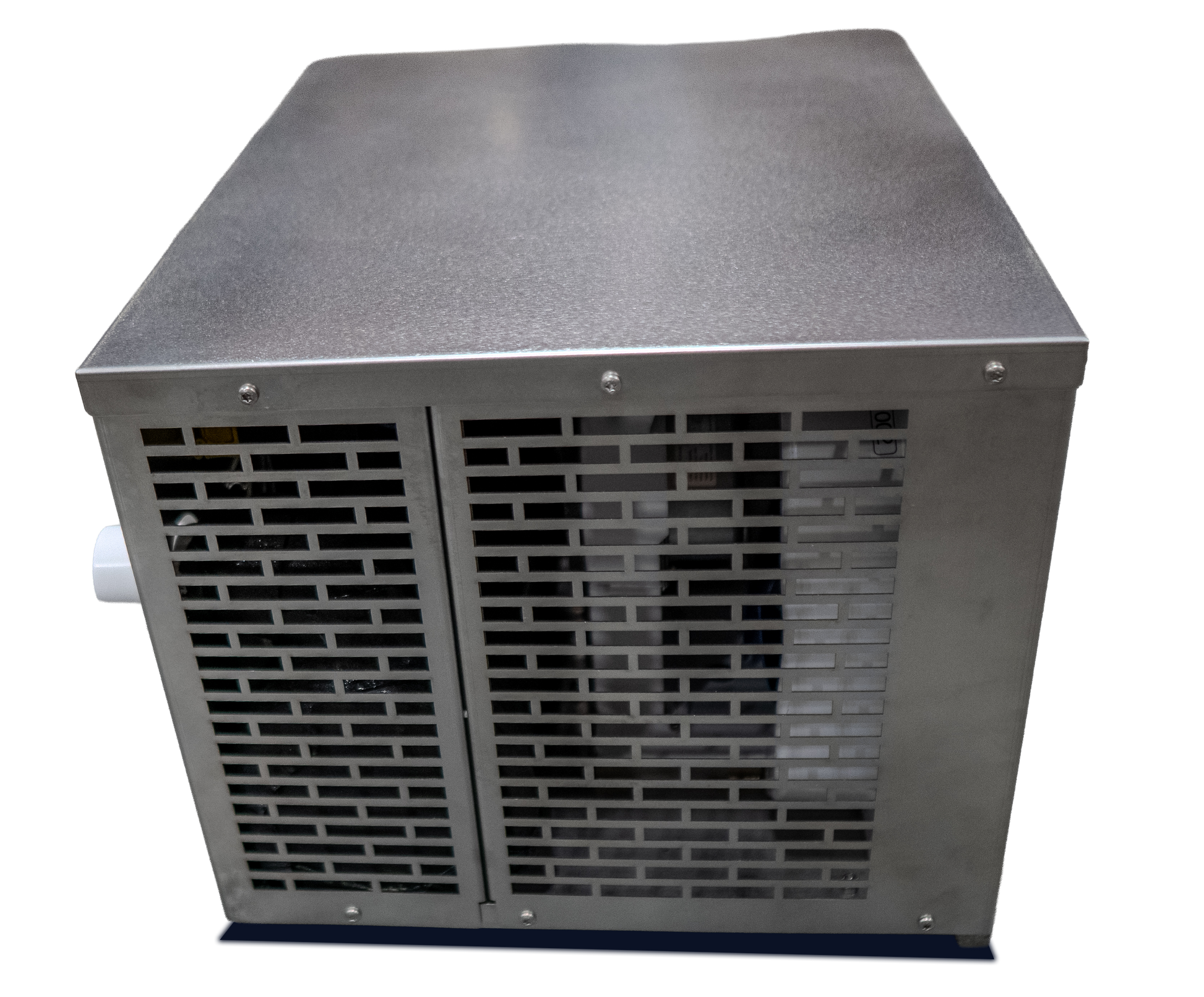 Outdoor water chiller angled view