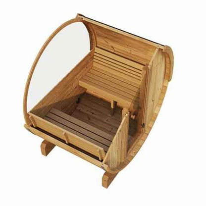 SaunaLife Ergo-series Model E6W - 3 Person Sauna Barrel with rear window