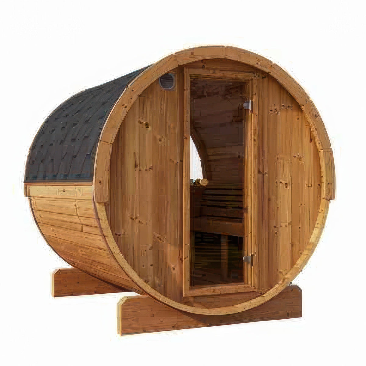 SaunaLife Ergo-series Model E6W - 3 Person Sauna Barrel with rear window