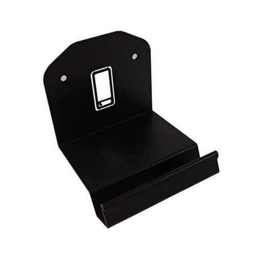 EOS Cell Phone Mount - Mobile Device Rack, Wall-Mount, Black