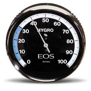 EOS Hygrometer - Round Sauna Hygrometer, Wall-Mount