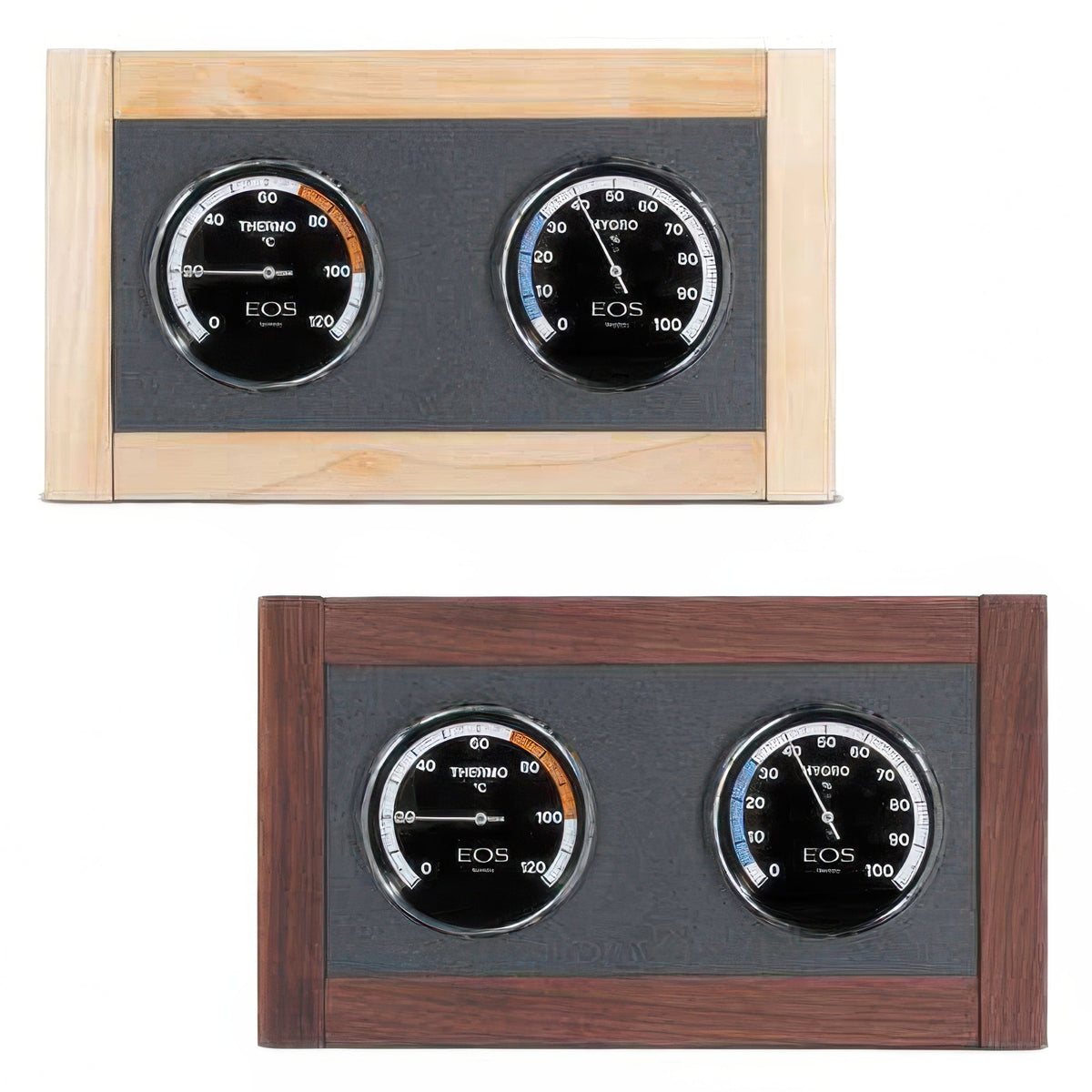 EOS Lux Climate Station Celsius - Solid Wood-Framed Thermometer & Hygrometer, Celsius