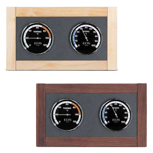 EOS Lux Climate Station Celsius - Solid Wood-Framed Thermometer & Hygrometer, Celsius