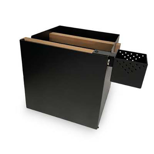 EOS Sauna Bucket Set - Cubistic Sauna Bucket, Black with Thermo-Aspen Handles