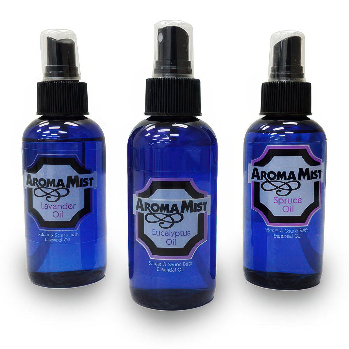 AromaMist Essential Oils 3-Pack - Eucalyptus, Lavender & Spruce, 4oz Bottles