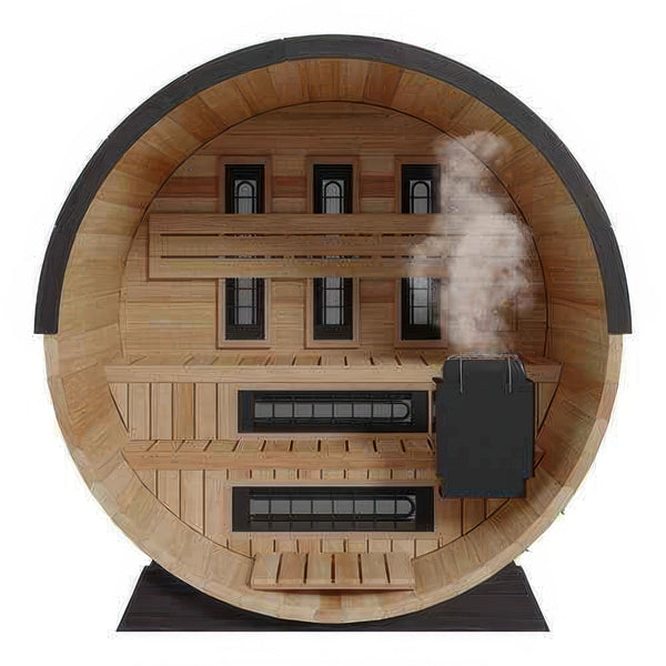 Finnmark Thermo-Aspen Combination Barrel Sauna FD-7 - 4 Person