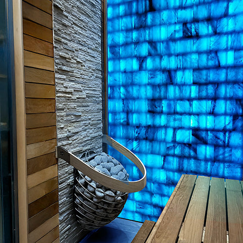 PROSAUNAS Himalayan Salt Wall - Customizable Himalayan Salt Sauna Wall Kit — view 3