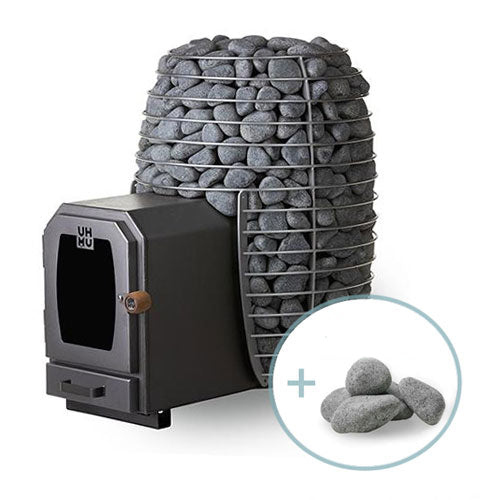 HUUM HIVE Wood LS 17ST Pkg - HIVE Wood Series 17kW LS Sauna Heater Package