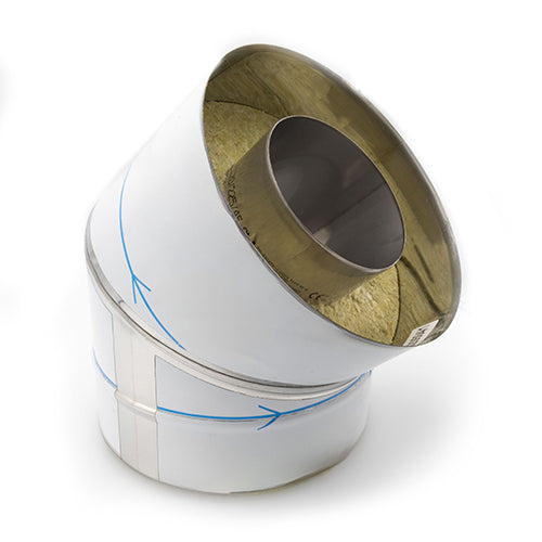 HUUM Double-Wall Elbow, 45-Degree