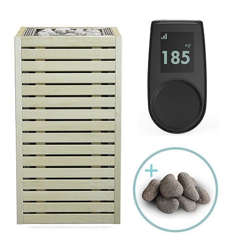 HUUM CORE Aspen Pkg - CORE Series Sauna Heater Package, Aspen Wood Exterior, Up to 10.5kW