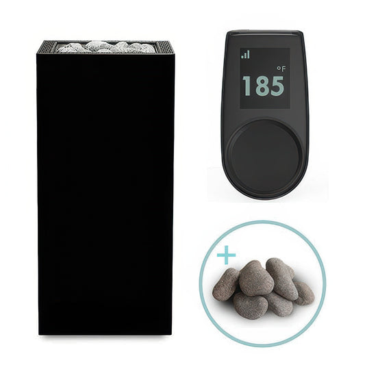 HUUM CORE Black Pkg - CORE Series Sauna Heater Package, Black Exterior, Up to 10.5kW