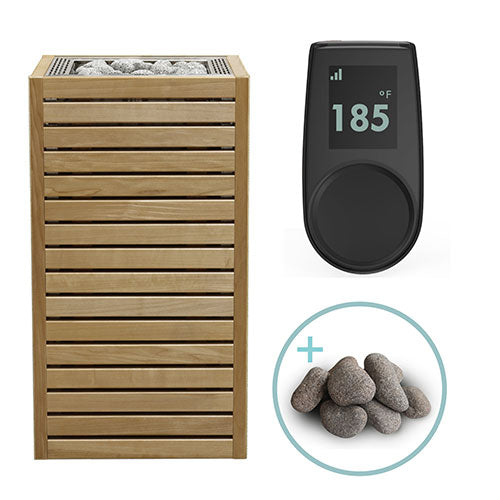 HUUM CORE Thermo-Aspen Pkg - CORE Series Sauna Heater Package, Thermo-Aspen Wood Exterior, Up to 10.5kW