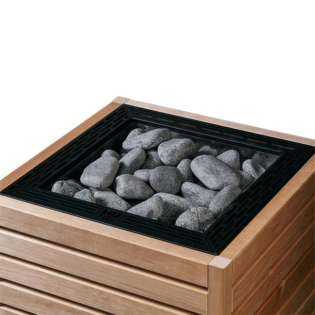 HUUM CORE Series sauna heater, thermo-aspen wood exterior, in sauna