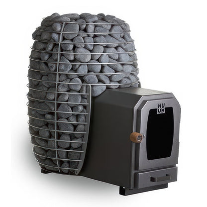 HUUM HIVE Wood LS wood-fired sauna stove with firebox extension