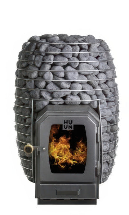 HUUM HIVE Wood LS wood-fired sauna stove with firebox extension