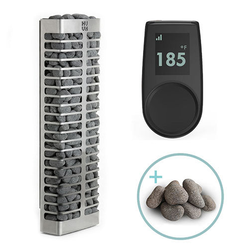 HUUM STEEL Mini 4STU Pkg - STEEL Mini Series 3.5kW Sauna Heater Package