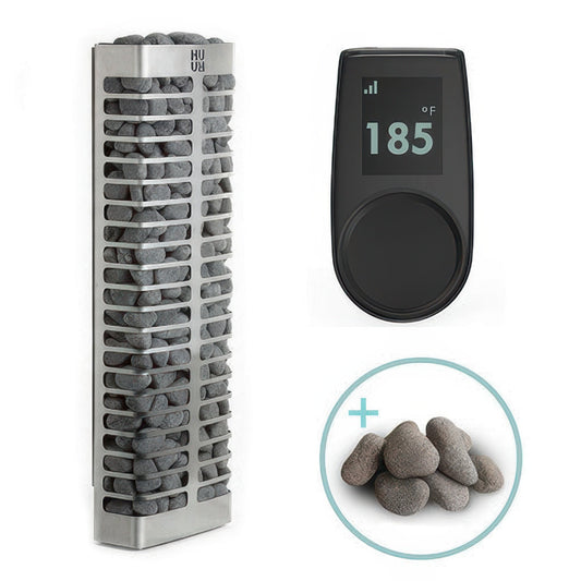 HUUM STEEL Mini 4STU Pkg - STEEL Mini Series 3.5kW Sauna Heater Package