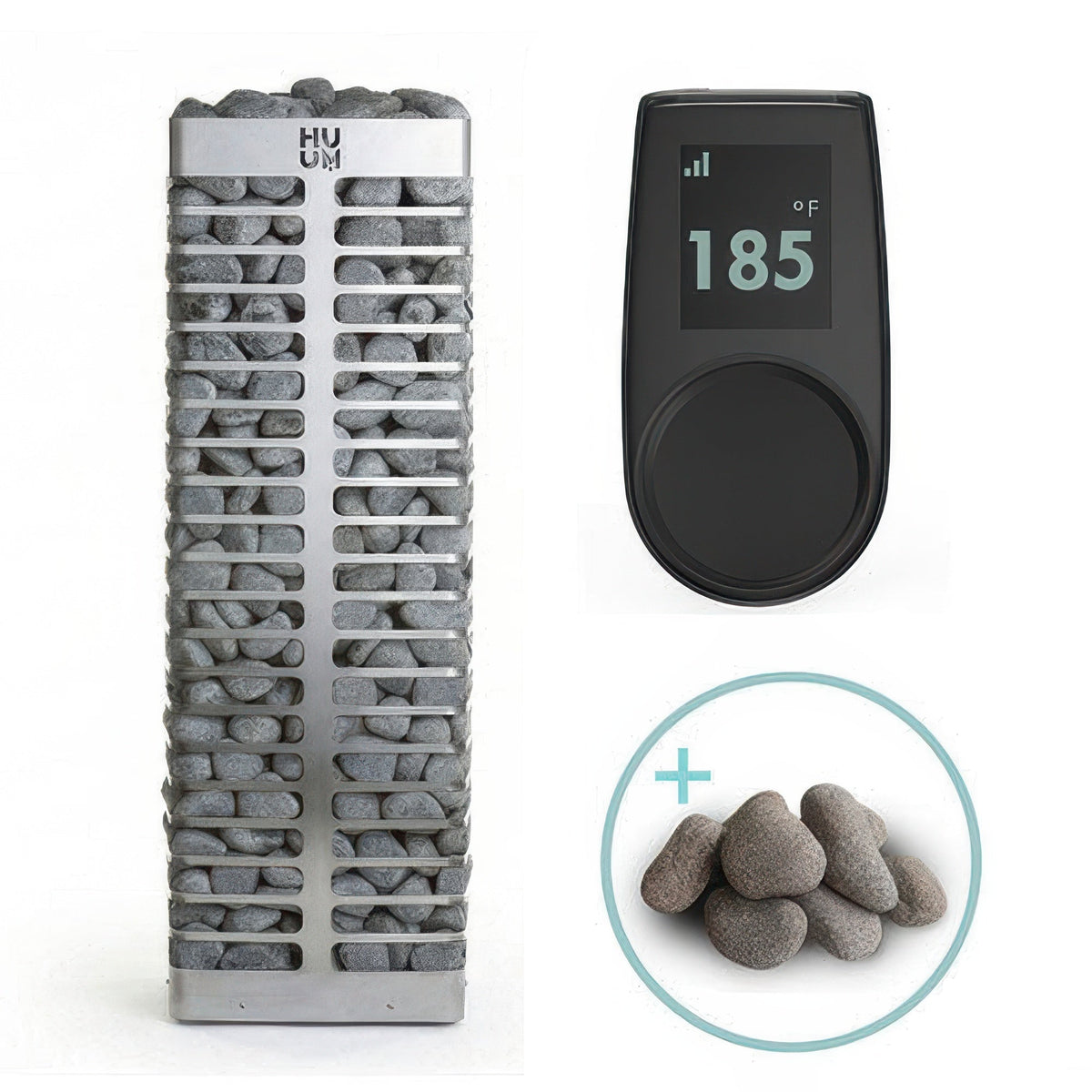 HUUM STEEL 9.0STU Pkg - STEEL Series 9.0kW Sauna Heater Package