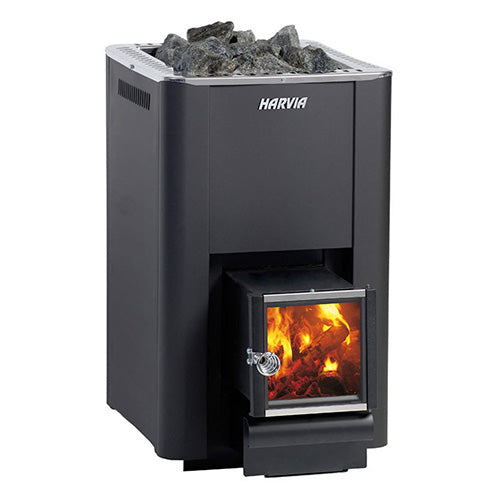 Harvia Pro Series Sauna Wood-Burning Stove w/ Exterior Feed