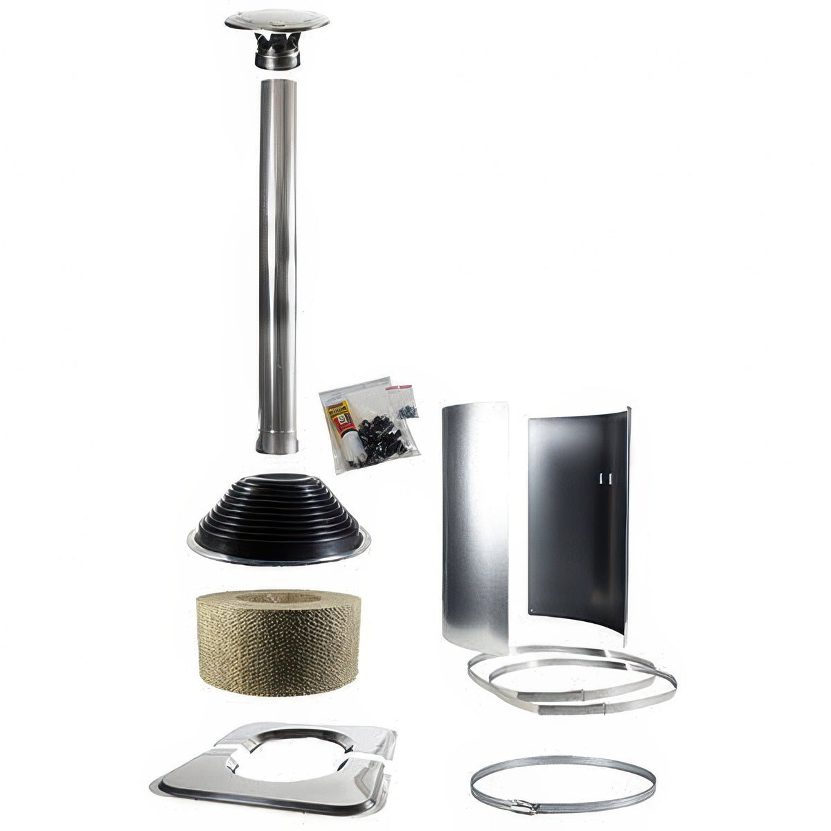 Harvia WHP-ASSYM - Chimney Symmetric Accessory Kit, Stainless Steel