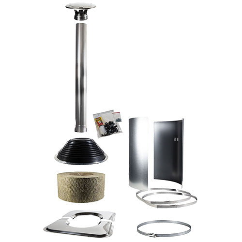 Harvia WHP-ASSYM - Chimney Symmetric Accessory Kit, Stainless Steel