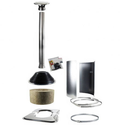 Harvia WHP-ASSYM - Chimney Symmetric Accessory Kit, Stainless Steel