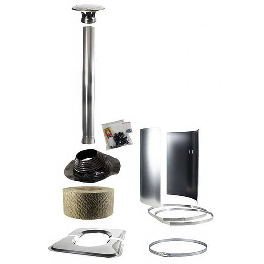 Harvia WHP-AS - Chimney Tilted Accessory Kit, Stainless Steel