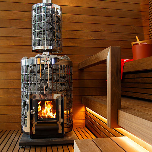 Harvia Cilindro 20 - Cilindro Series 17kW Wood-Burning Sauna Stove — view 4