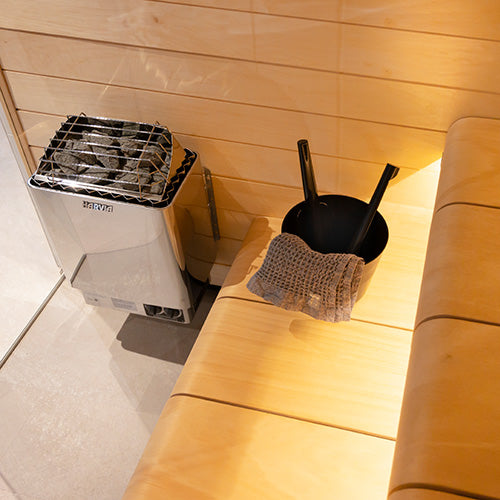 Harvia KIP Series 8kW Sauna Heater, Built-In Controls, Stainless Steel — view 2