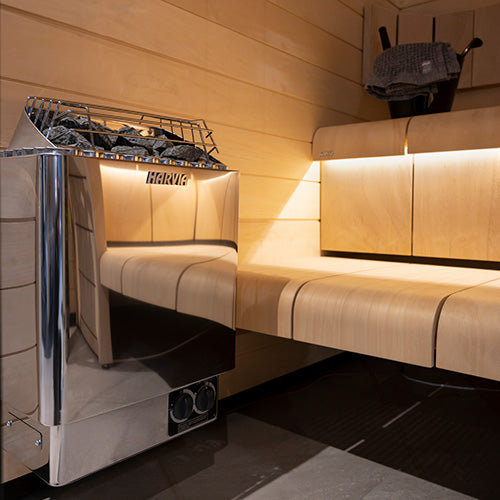 Harvia KIP Series 8kW Sauna Heater, Built-In Controls, Stainless Steel — view 4