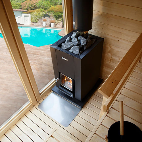 Harvia Linear 18 Compact Black - Linear Series 14.3kW Wood-Burning Sauna Stove — view 4