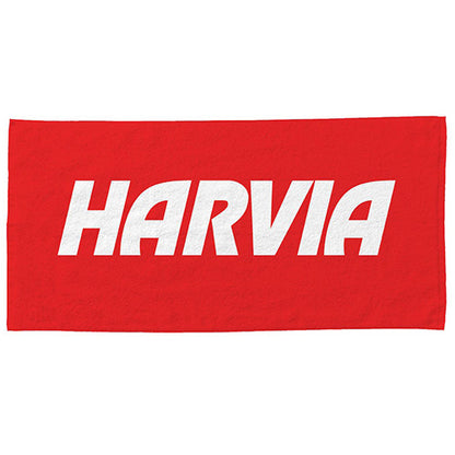 Harvia Bath Towel - Red Sauna Bath Towel, 28x56