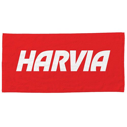 Harvia Bath Towel - Red Sauna Bath Towel, 28x56