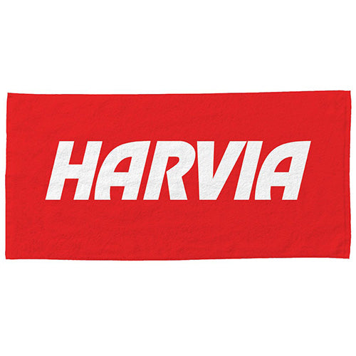 Harvia Hand Towel - Red Sauna Hand Towel, 14x22